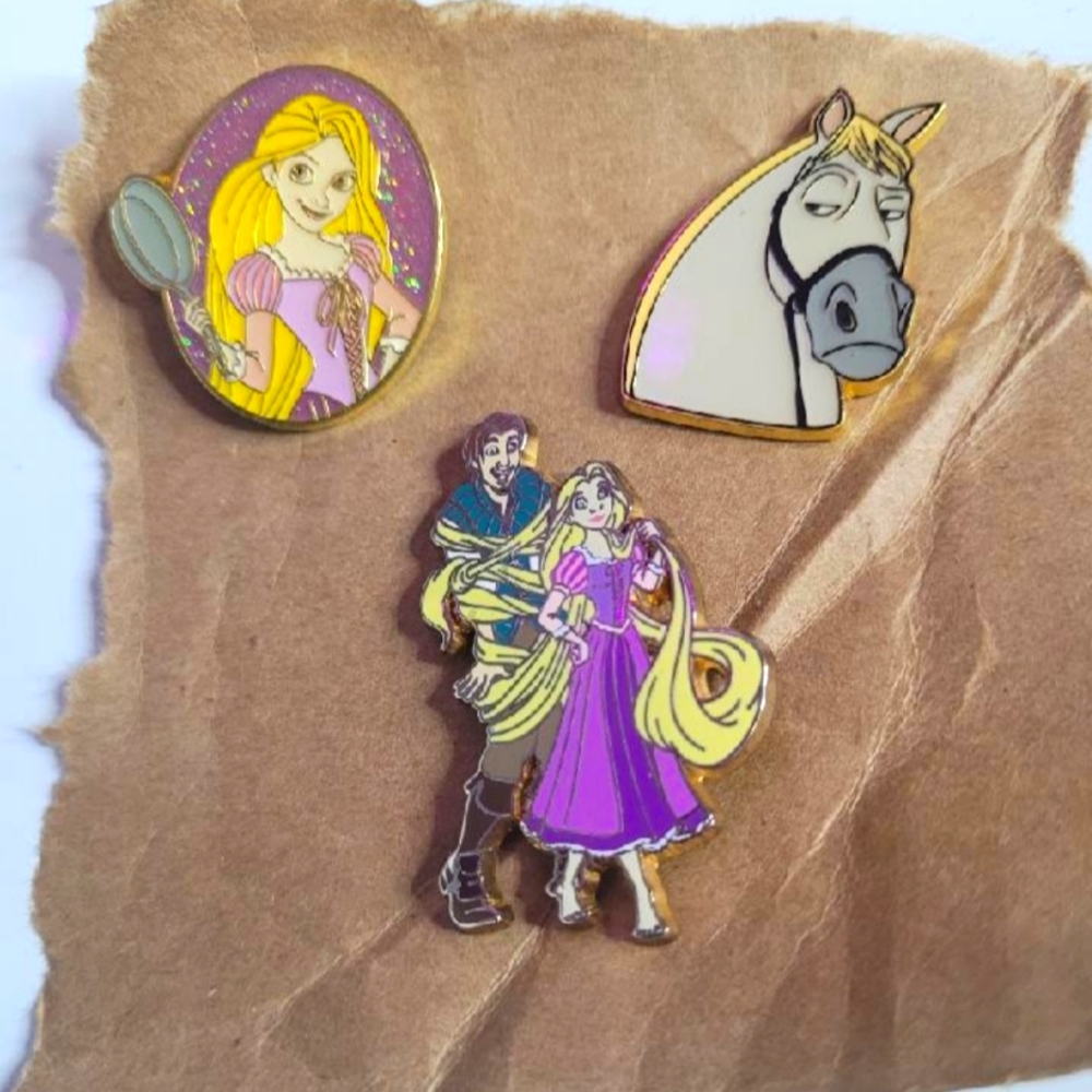 Disney Tangled Pins Rapunzel Hot Topic Lot